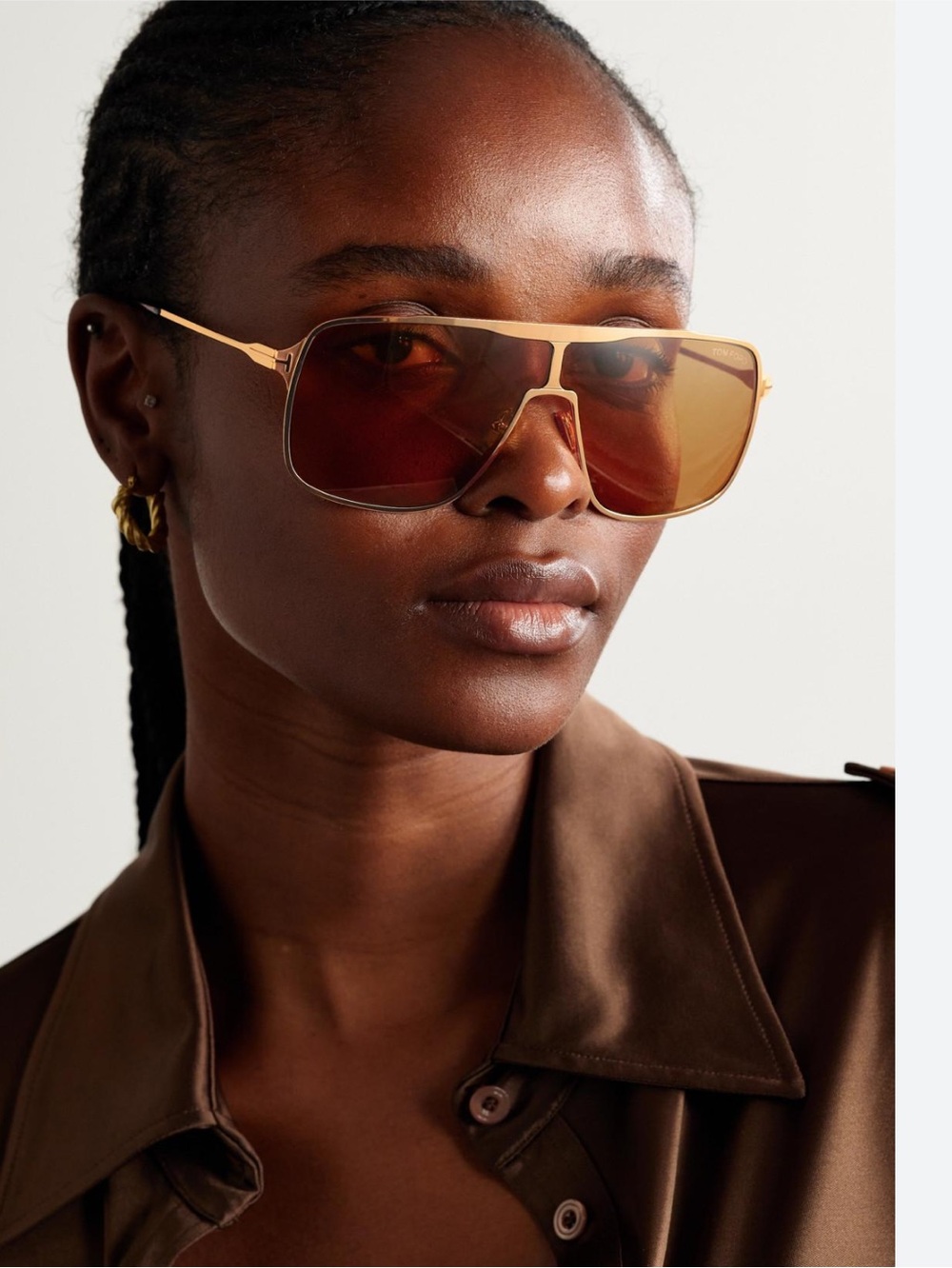 Tom Ford Sunglasses in Gold and Brown Gradient